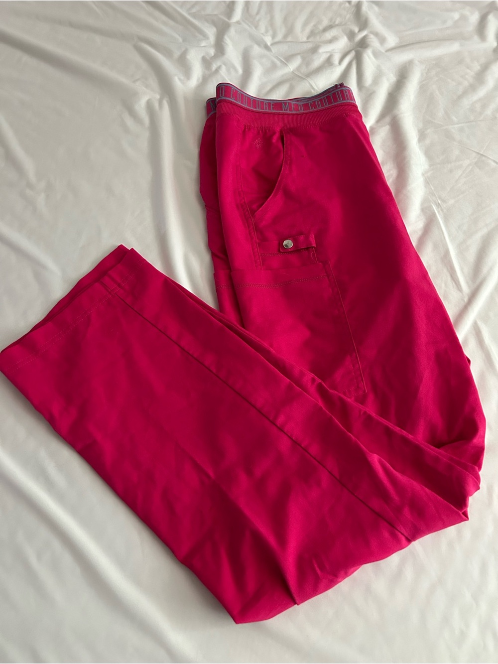 Med Couture Fuchsia Scrub Pants